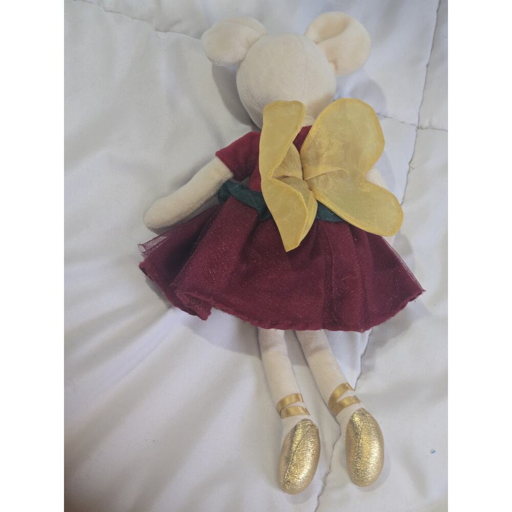 Vtg Jellycat Large 16” Sugar Plum Fairy Mouse Stuffed Nursery Decor Ballerina - Picture 7 of 9